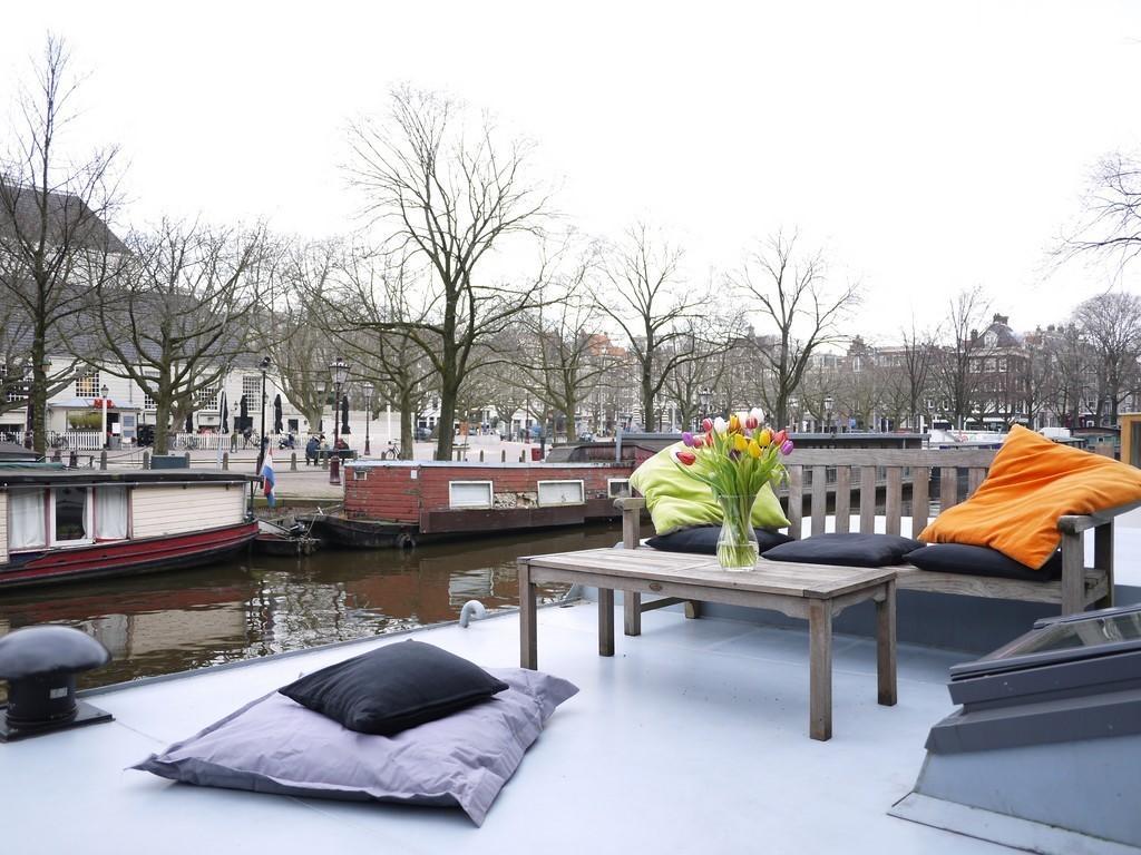 Houseboat Prinsheerlijk Hotell Amsterdam Rom bilde